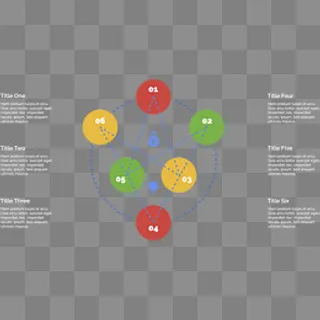 矢量手绘圆形关系图,免抠元素