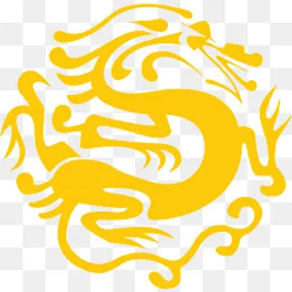 龙纹中国风式构图,免抠元素