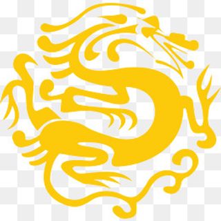 龙纹中国风式构图,免抠元素