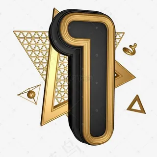 黑金色立体炫酷黑金质感风格周年庆倒计