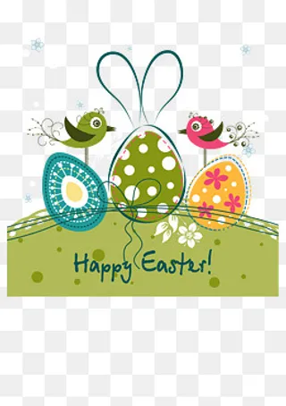 精美复活节贺卡设计矢量素材