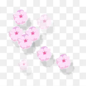 樱花漂浮PNG素材