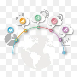 PPT数据分类图,免抠元素(2000*2000px)ai矢量模版下载