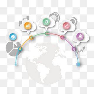 PPT数据分类图,免抠元素