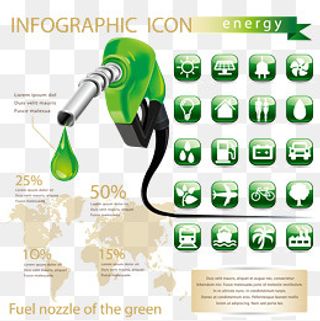 节能减排主题素材矢量,免抠元素