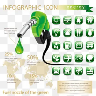 节能减排主题素材矢量,免抠元素