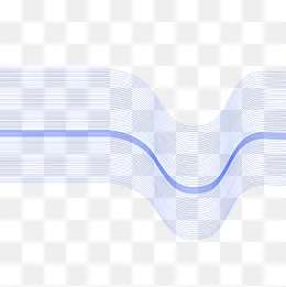 线条不规则图形蓝色丝线,免抠元素(2000*2000px)psd模版下载