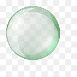 绿色简约泡泡,免抠元素