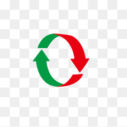 橙色回旋箭头,免抠元素