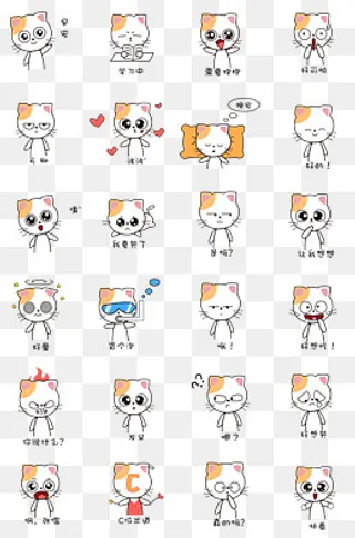 猫咪主题可爱呆萌表情包