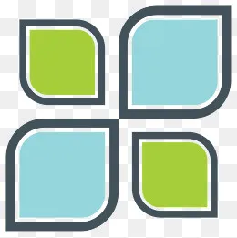 简约几何不规则图形矢量图(2000*2000px)ai矢量模版下载
