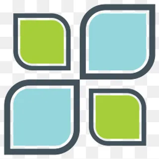 简约几何不规则图形矢量图