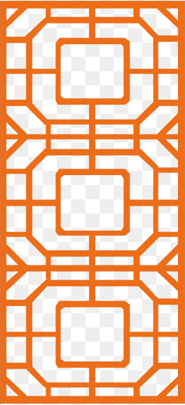 边条窗格中式边框,免抠元素(780*1705px)ai矢量模版下载