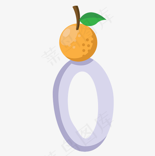 创意字母O早教素材