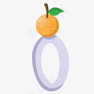 创意字母O早教素材