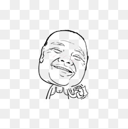 卡通老年版老王,免抠元素