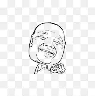 卡通老年版老王,免抠元素