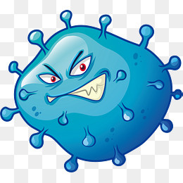卡通细菌矢量图下载