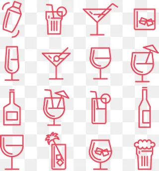 酒杯饮品矢量图标icon,免抠元素