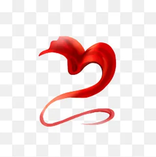 卡通红色绸缎素材,免抠元素