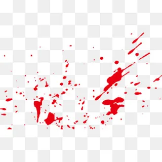 红色墨痕,免抠元素