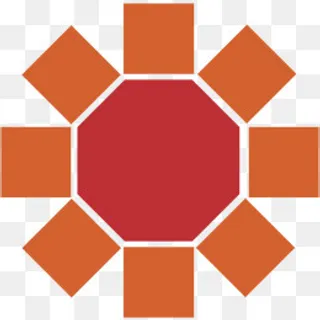 八边形盒子展开图,免抠元素