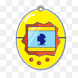 六一儿童节口袋宠物游戏机物小精,免抠元素