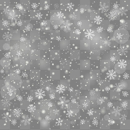 白色漂浮雪花,免抠元素