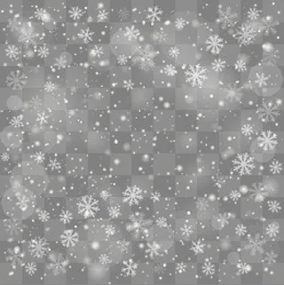 白色漂浮雪花,免抠元素