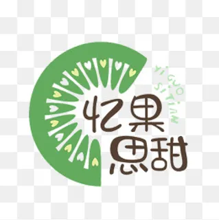 卡通水果图标logoPSD分层