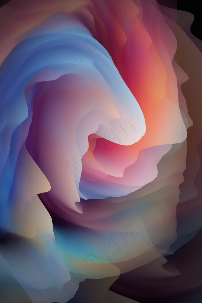 炫酷立体渐变创意招聘商业广告海报背景图片素材