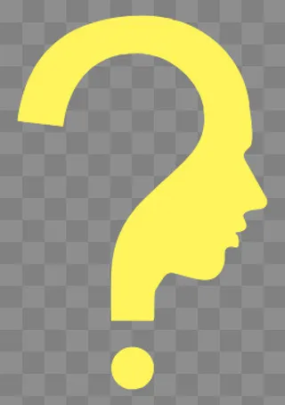 抽象创意问号图形,免抠元素