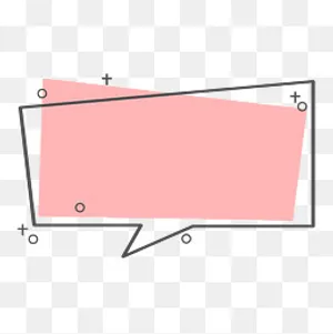 手绘简约小图案边框标签,免抠元素