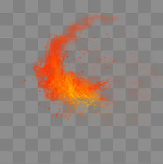 仿真实火焰自然元素火星,免抠元素