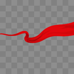 红色丝带图片,免抠元素