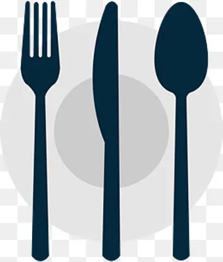 员工就餐专用工具,免抠元素