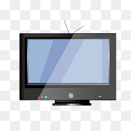 黑色的TV电视插画