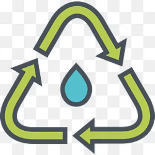 彩色水处理免抠图标,免抠元素