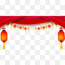 彩绘中国风元旦红色banner,免抠元素(1500*765px)psd模版下载
