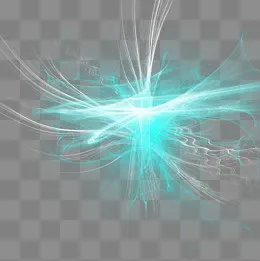蓝色特效炫光元素,免抠元素(2000*2000px)psd模版下载