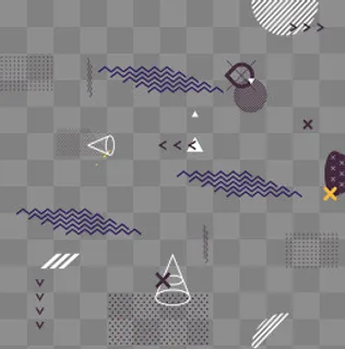 创意孟菲斯波普元素,免抠元素