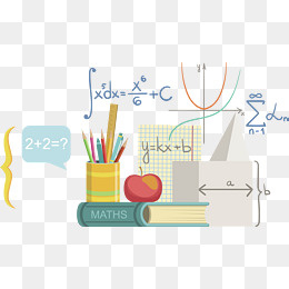 矢量数学公式与书本,免抠元素(4031*2300px)eps,ai矢量模版下载