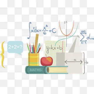 矢量数学公式与书本,免抠元素