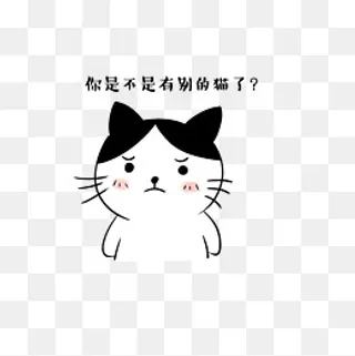 卡通猫咪呆萌可怜表情包