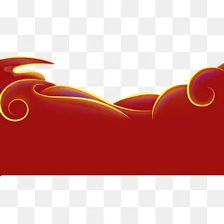 红色底边卡片标签,免抠元素