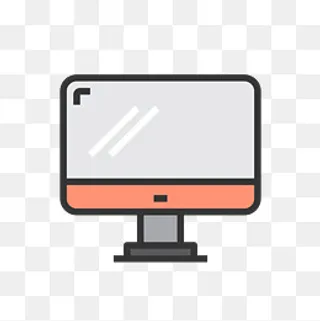 台式电脑卡通免扣素材,免抠元素