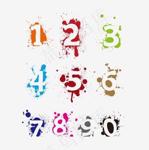 数字喷墨设计素材(3000*3000px)psd模版下载