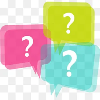 红黄蓝几何对话框矢量图,免抠元素