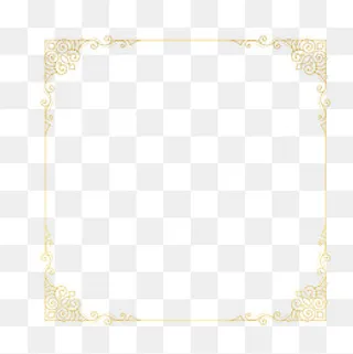 方形四角装饰边框,免抠元素