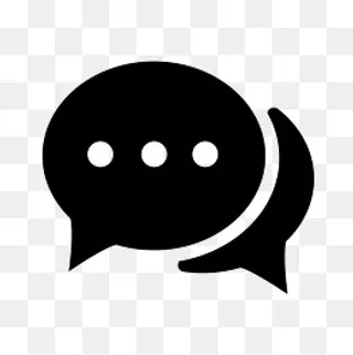 在线咨询黑色图标,免抠元素